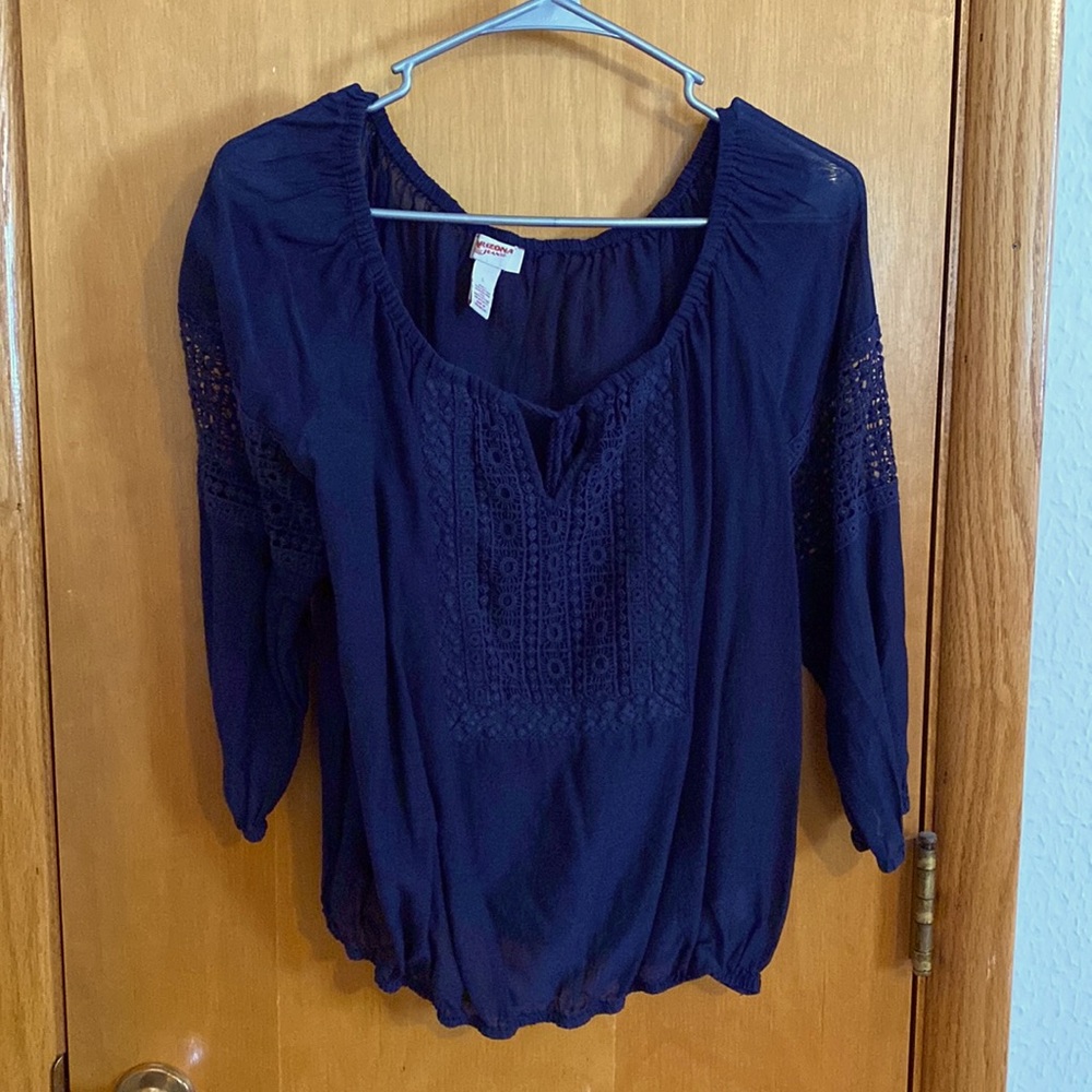 Navy blue blouse